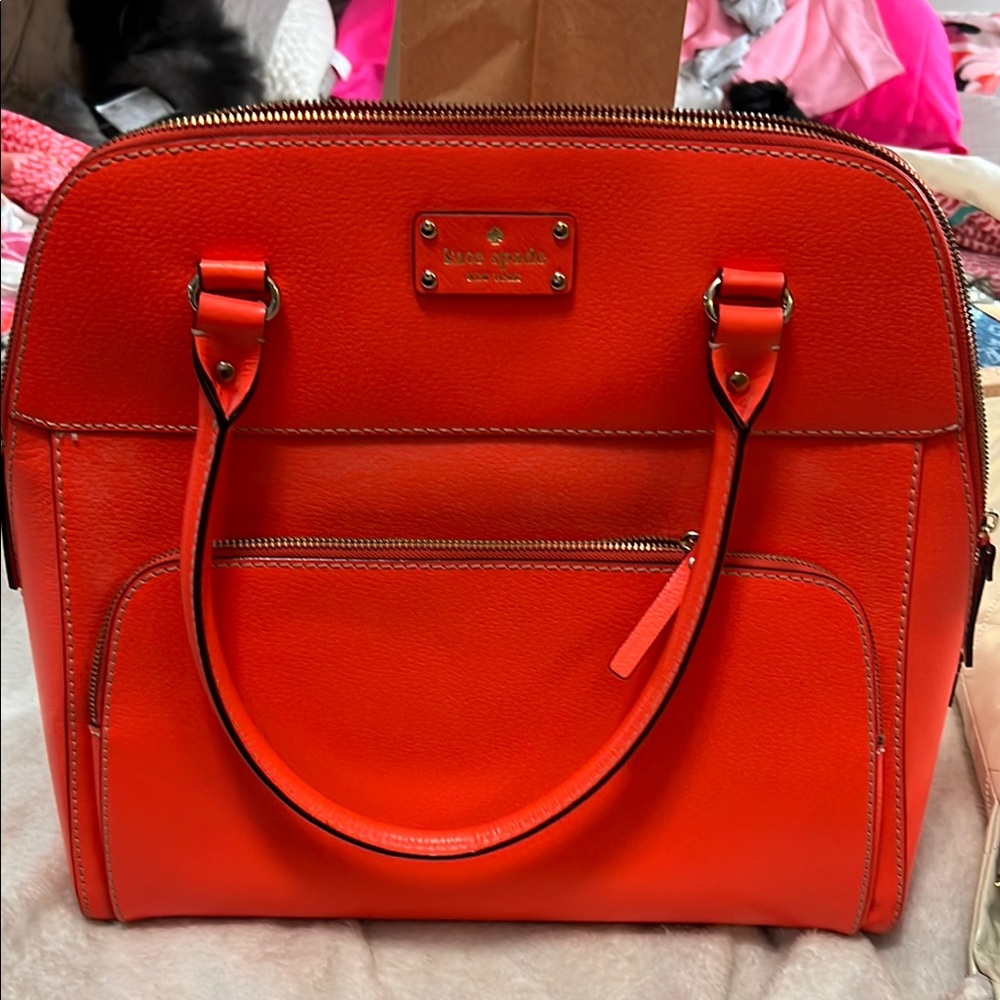 Kate Spade Orange Women's Leather Bag